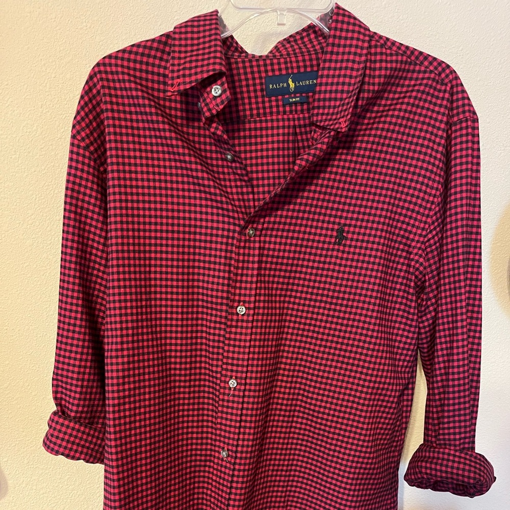 Mens Ralph Lauren slim fit shirt LARGE